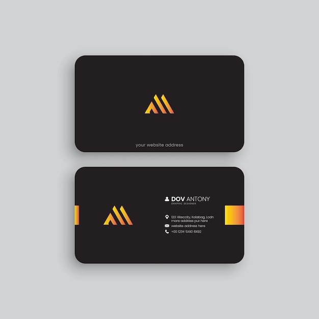 Business card template