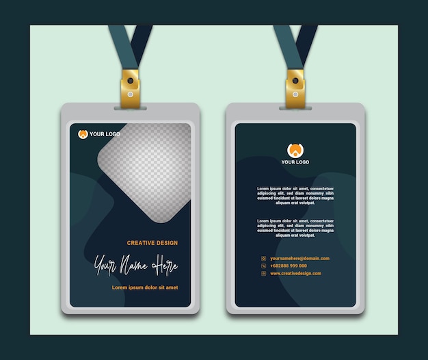 Vector business card template