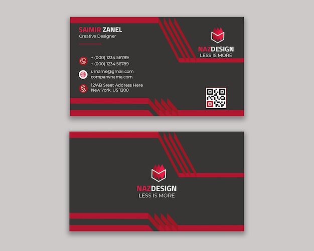 Vector business card template