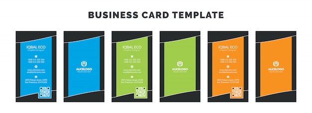 Vector business card template