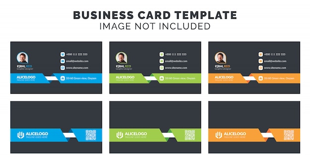 Vector business card template