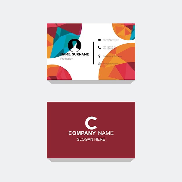 Business card template