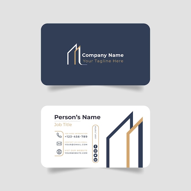 Vector business card template