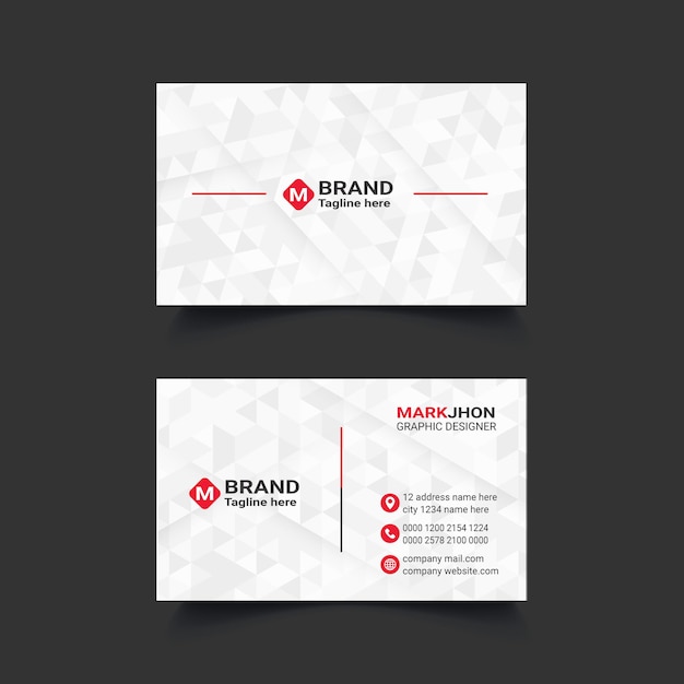 business card template