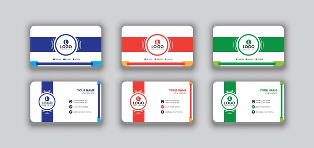 Vector business card template