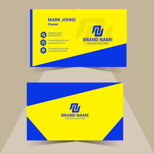 Vector business card template