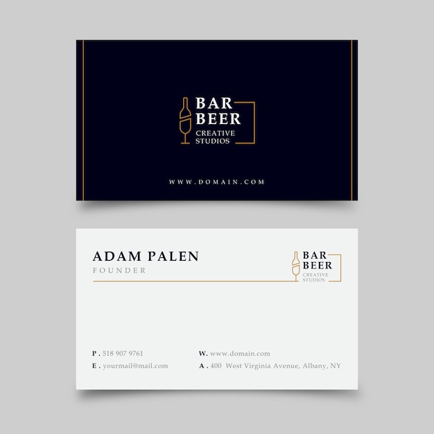 Vector business card templates