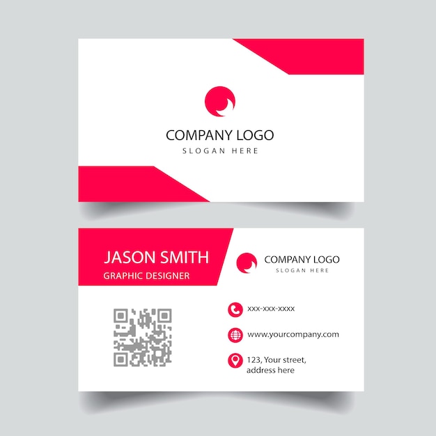 A business card that says company logo on it