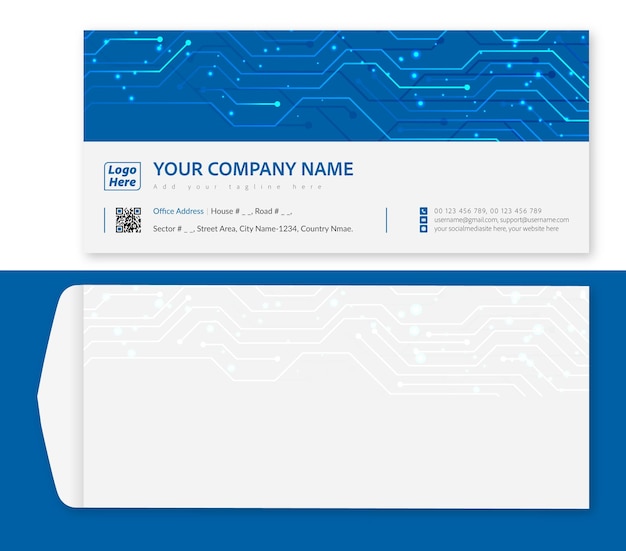 A business card that says a company name.