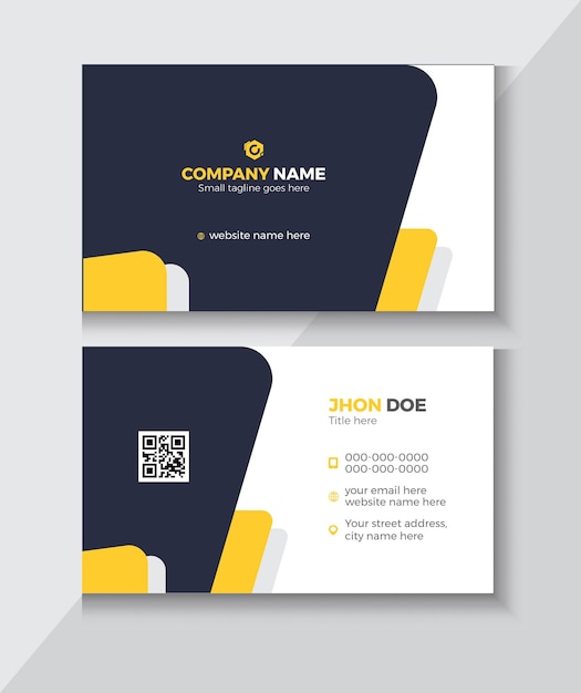 Vector a business card that says joh doh on it