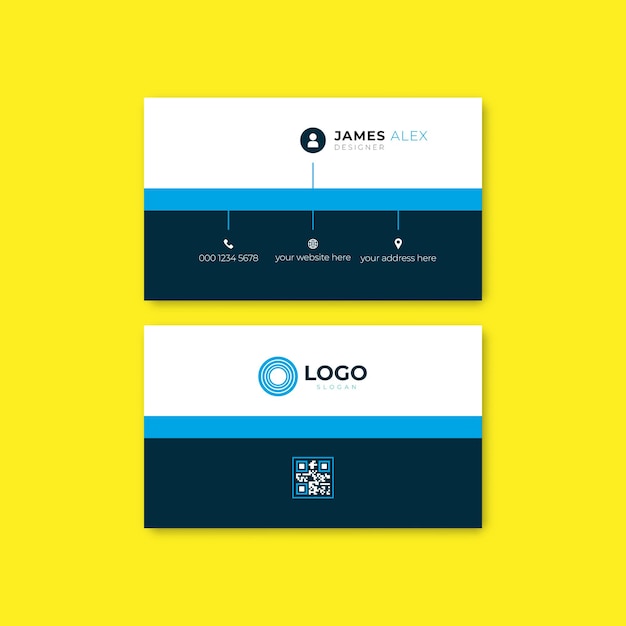 A business card that says'logo'on it