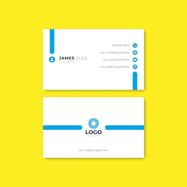 A business card that says logo on it