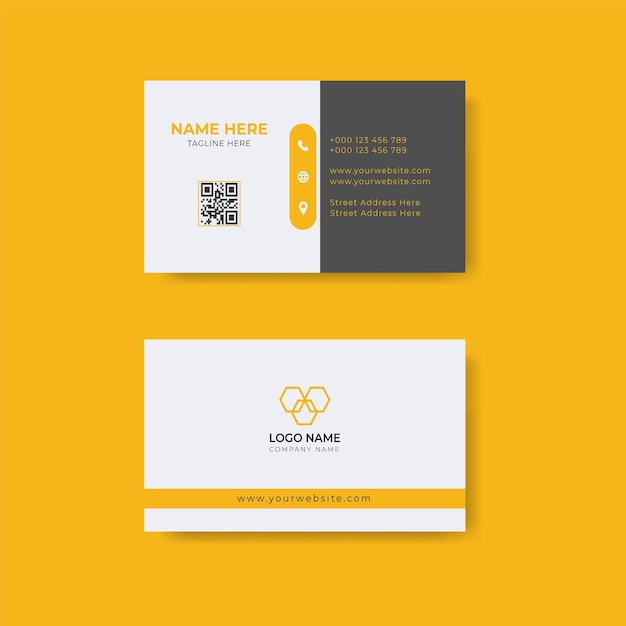 A business card that says logo name