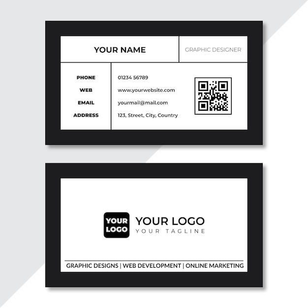 a business card that says your logo on it