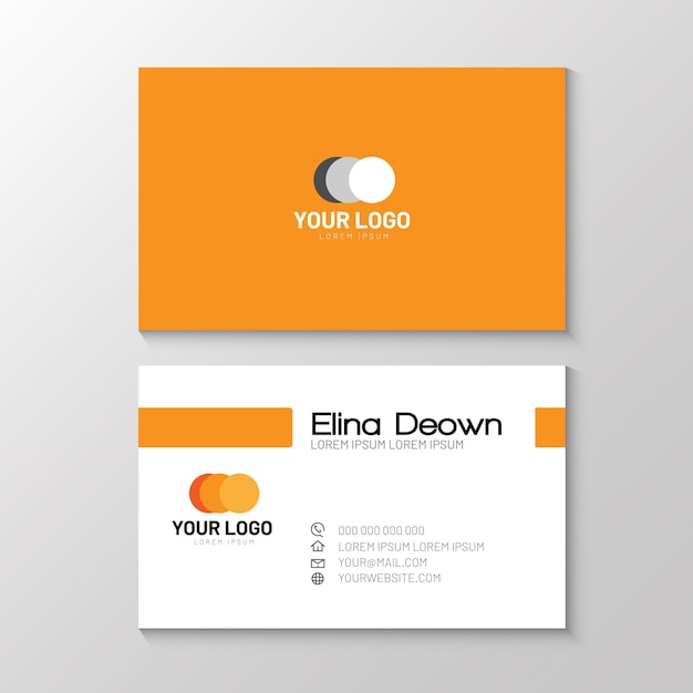 Business card vector background design concept