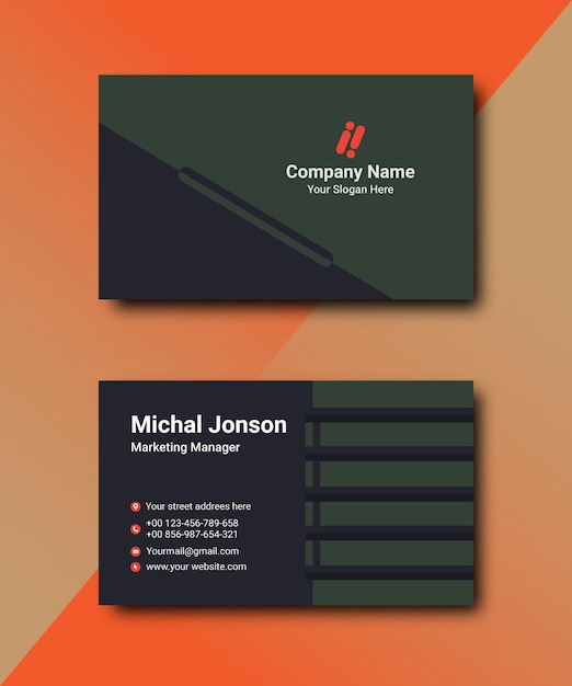 Business card vector design