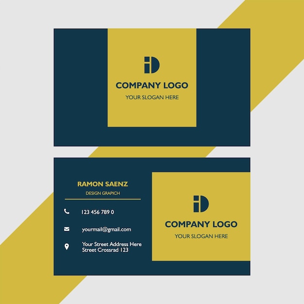 business card vector template can be used for digital and print