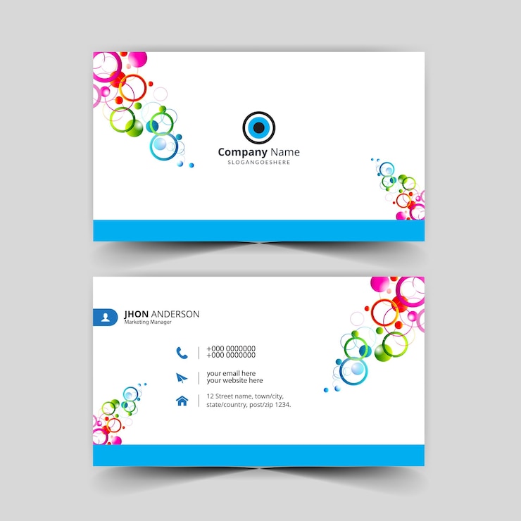 वेक्टर business card vector template modern name card design