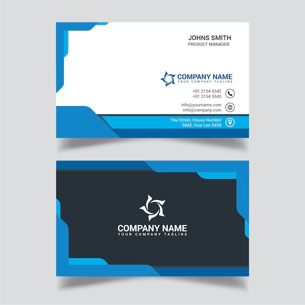 Business card vector template