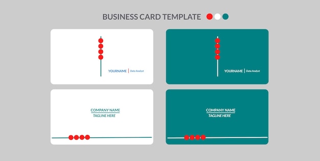 Vector business card vector template