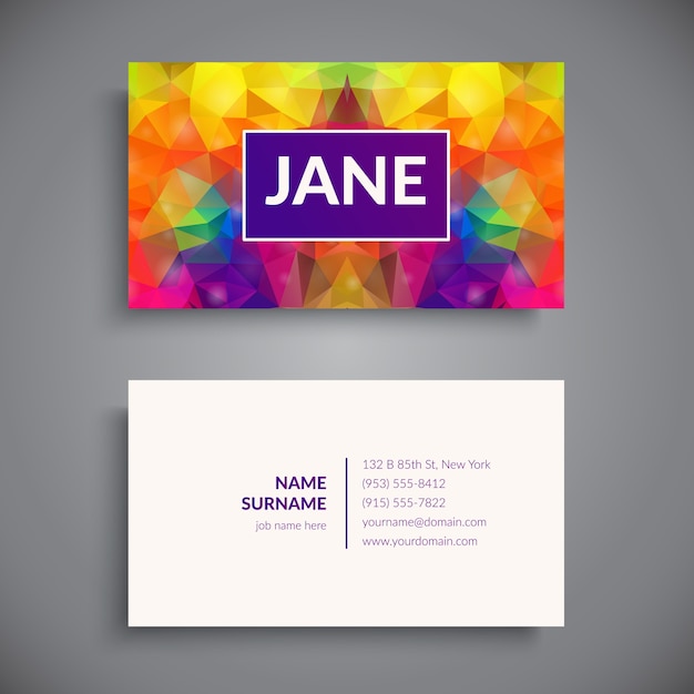 Business card. vintage decorative elements.