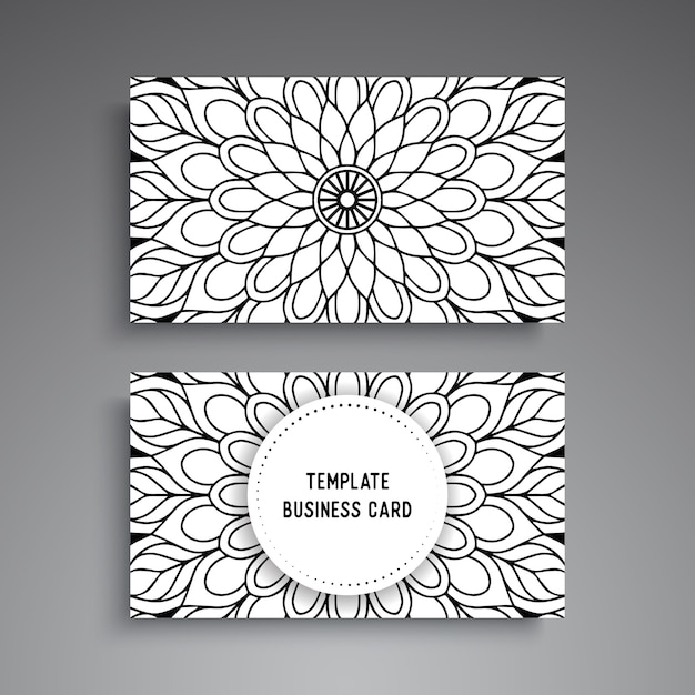 Business card. vintage decorative elements