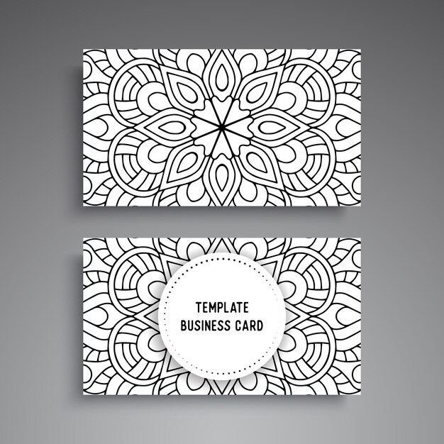 Business card. vintage decorative elements