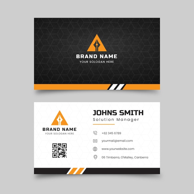 Business card visit template