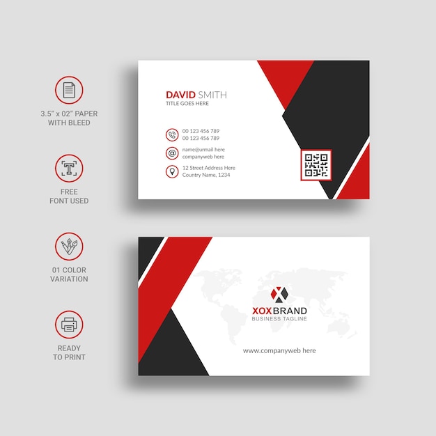 Business card visiting card template