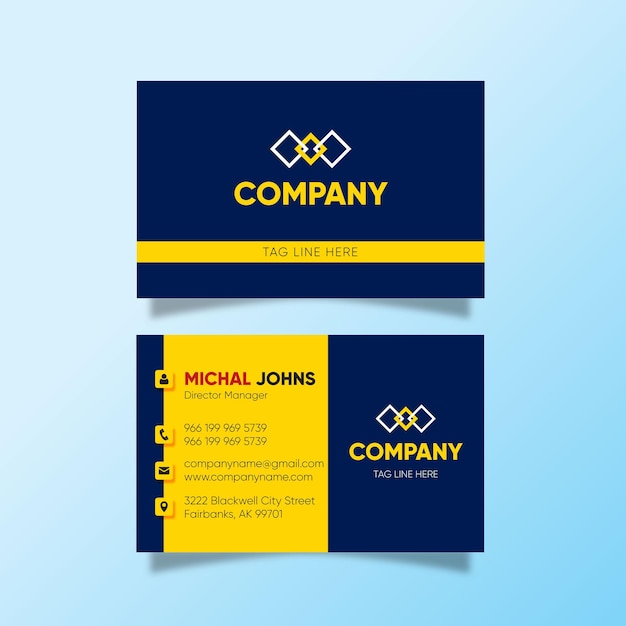 Business card or visiting card templates l vector l art l icons l from robigraphics