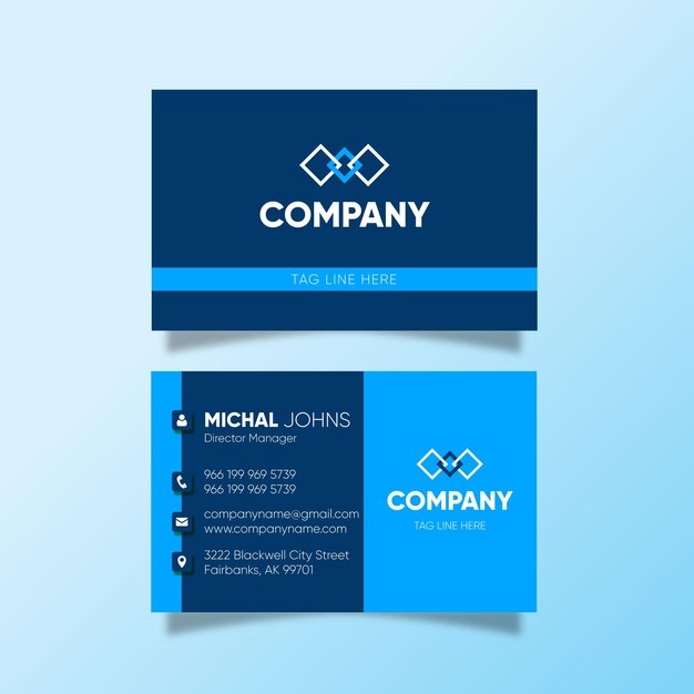 Business card or visiting card templates l vector l art l icons l from robigraphics