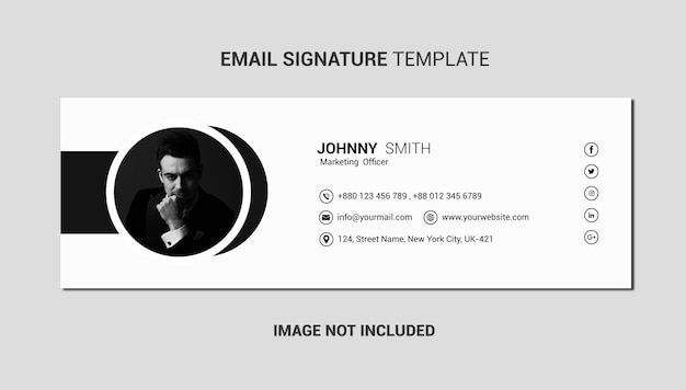 A business card with a black and yellow background.