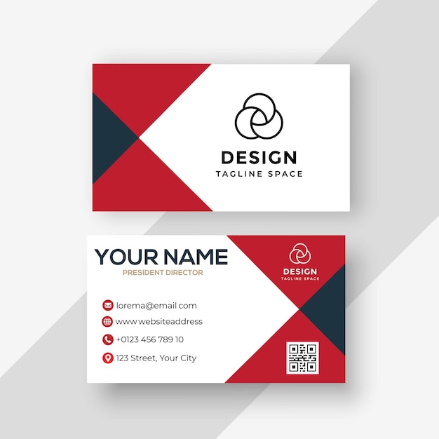 Business Card with gradient color template