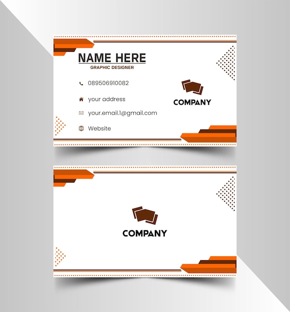 Business card with a logo for a company