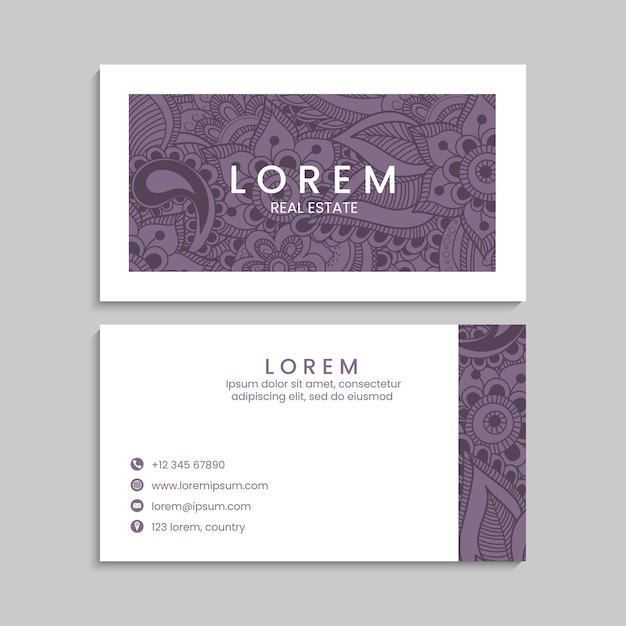 Business Card with mandala