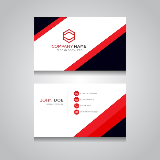 Business card with modern design