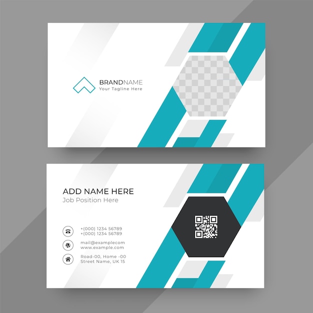 business card with photo frame