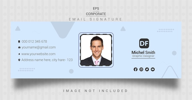 A business card with a photo of a man in a suit and a name tag.