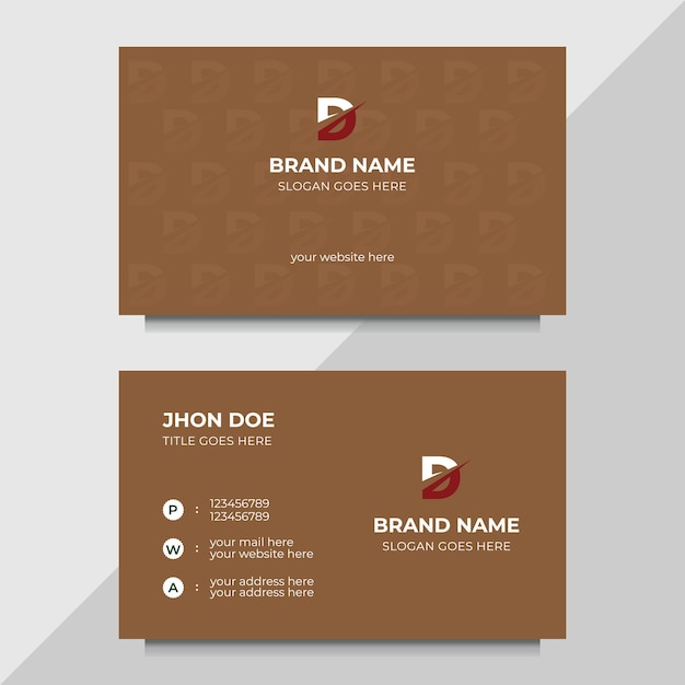 A business card for your company