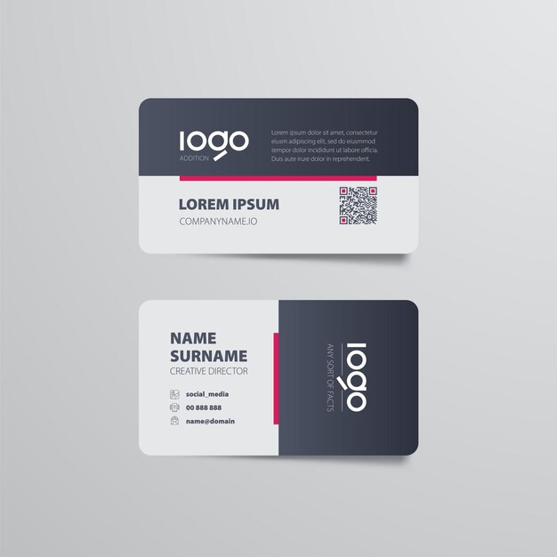 Vector business card