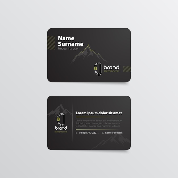 Vector business card