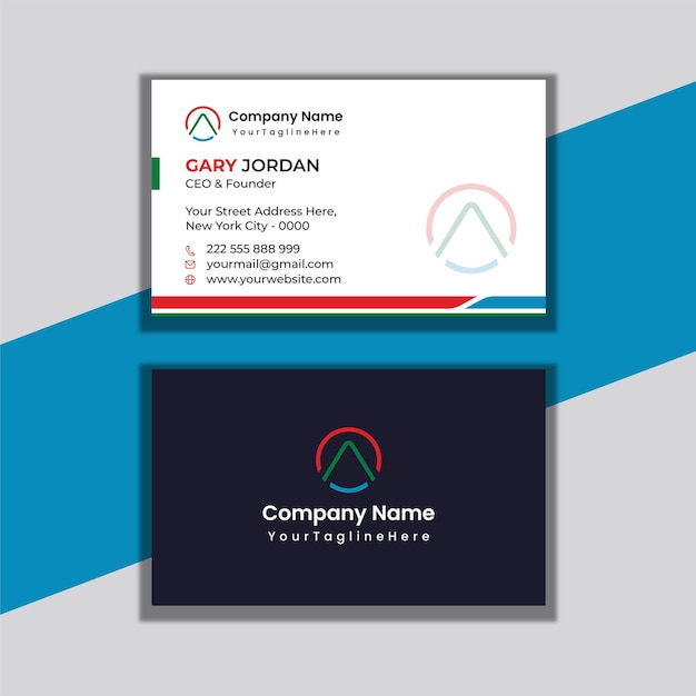 Vector business card