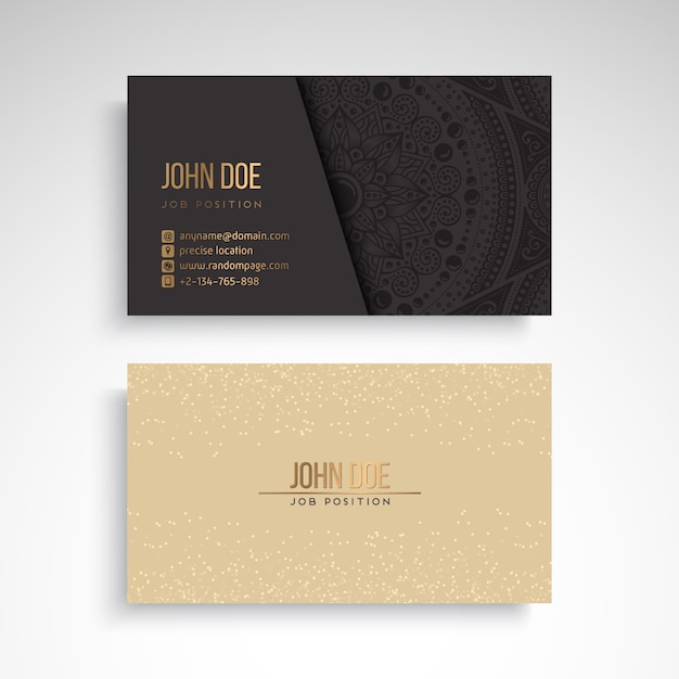 Vector business card