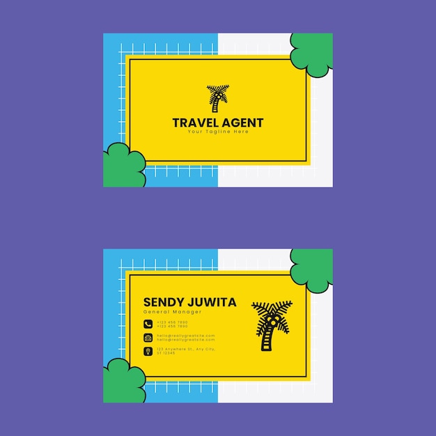 Vector business card