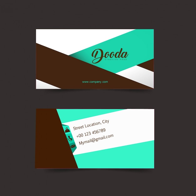 Vector business card