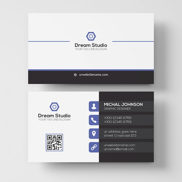 Vector business card