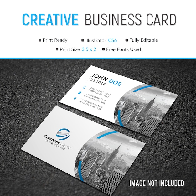 Vector business card