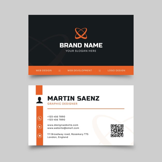 Vector business card