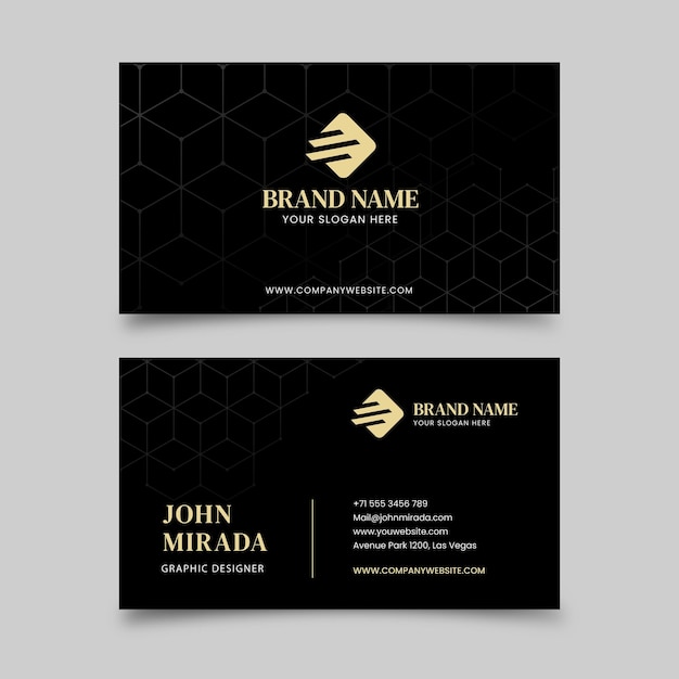 Vector business card