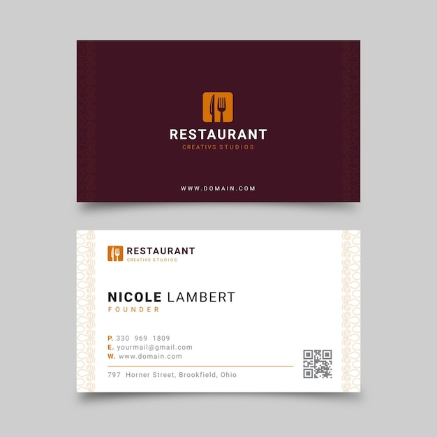 Vector business card